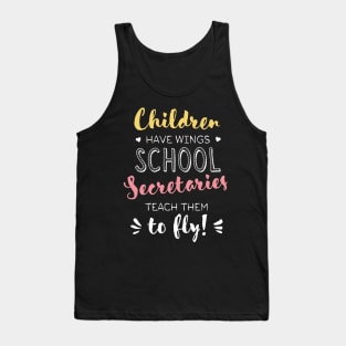 School Secretary Gifts - Beautiful Wings Quote Tank Top